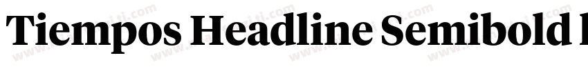 Tiempos Headline Semibold ltalic字体转换